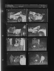 Car wreck with dead body (8 Negatives) (November 26, 1957) [Sleeve 66, Folder b, Box 13]